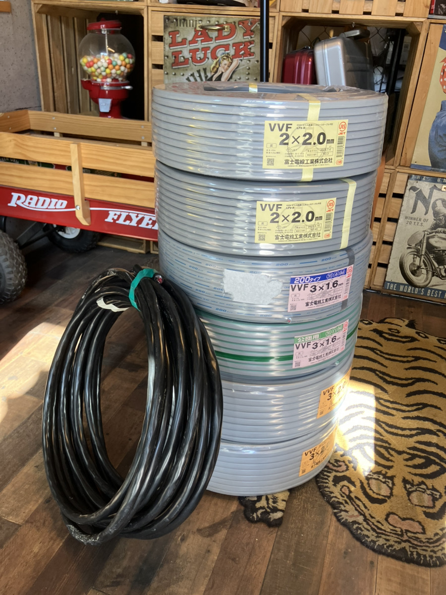 富士電線 VVFケーブル各種＋倉茂CVケーブル 本日の買取レポート