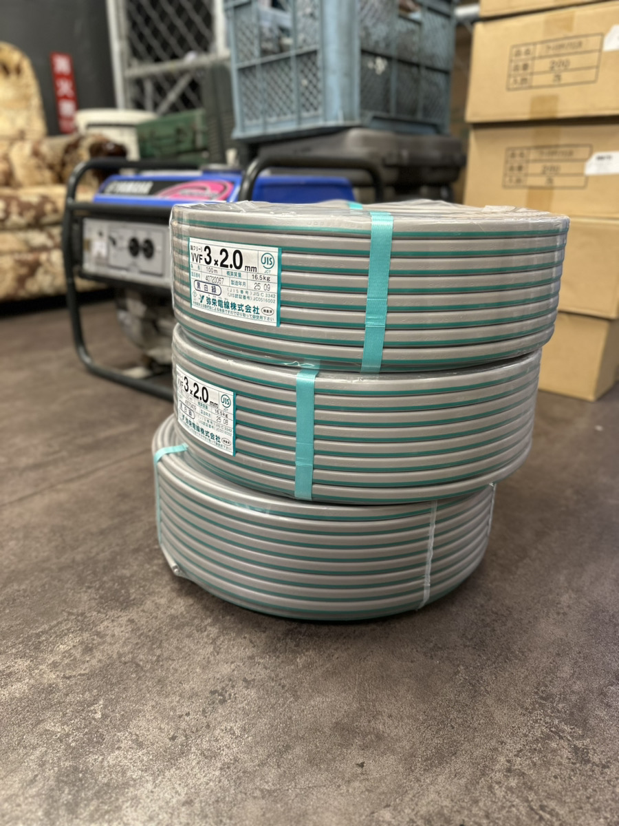 弥栄のマイナー電線と日立工機の電動工具　本日の買取レポート