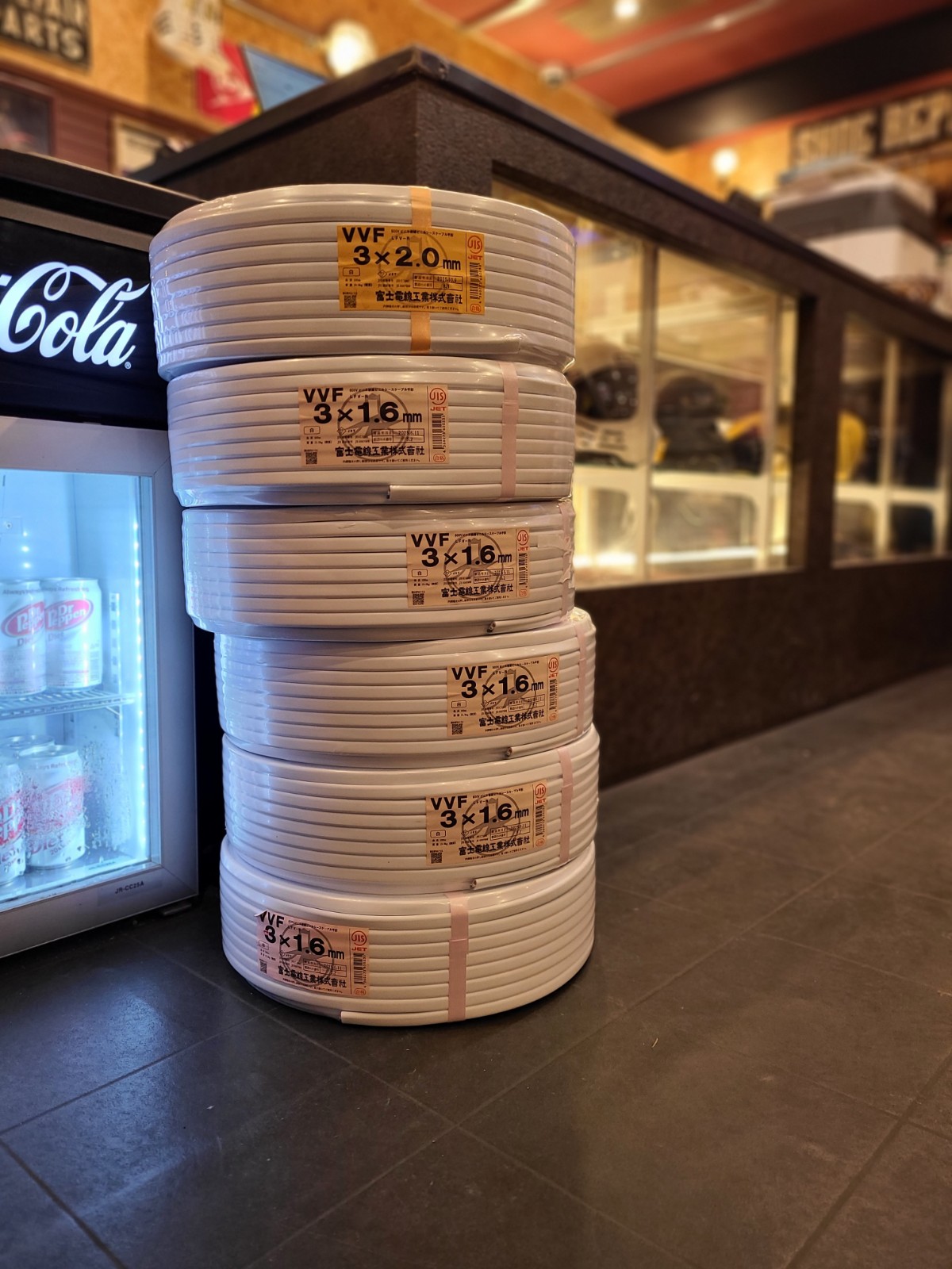 白い電線、その名も富士VVFケーブル”C”　本日の買取レポート